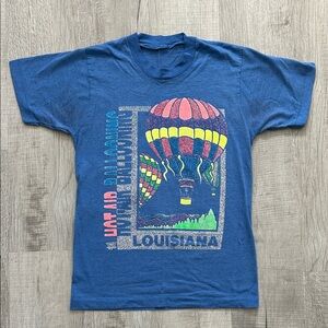 Vintage Puffed Print Hot Air Balloon Tee